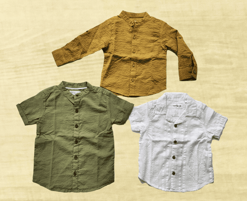 Boys Seer-Sucker Shirts