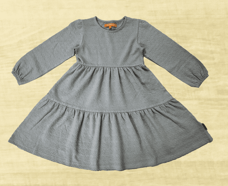 Girls Cotton-Lycra Jaquard Dress
