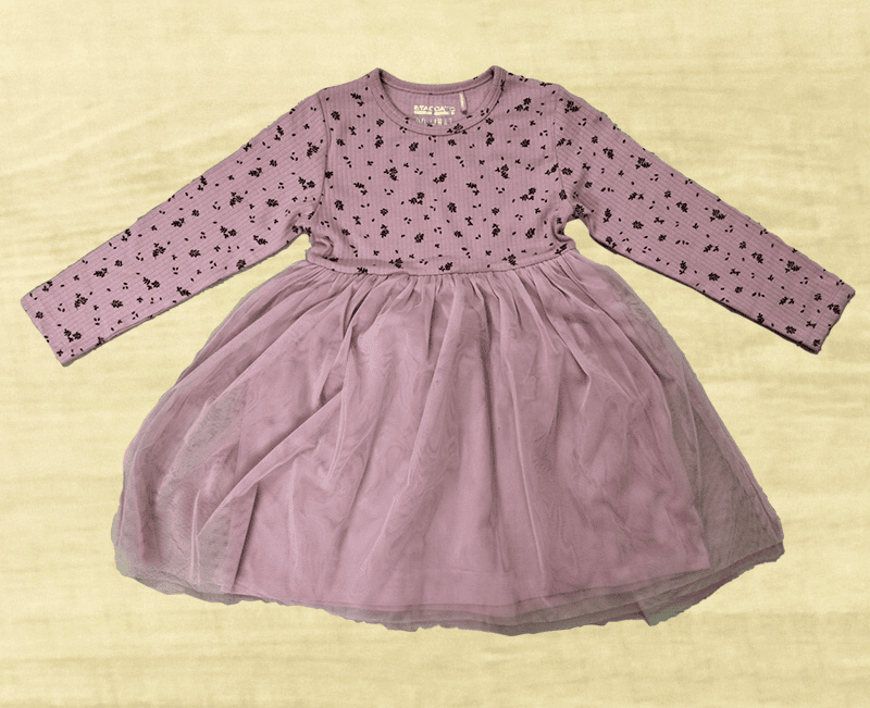 Girls Interlock Dress with Mesh