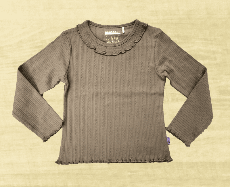 Girls Rib Jaquard Top