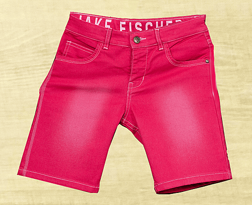 Ladies Sand Blast Denim Shorts