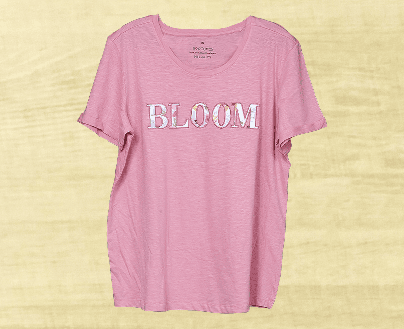 Ladies Applique Cotton Knit Top