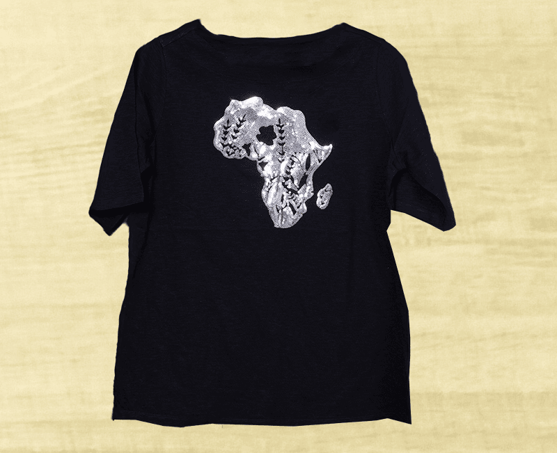 Ladies  Sequined Cotton Knit Top