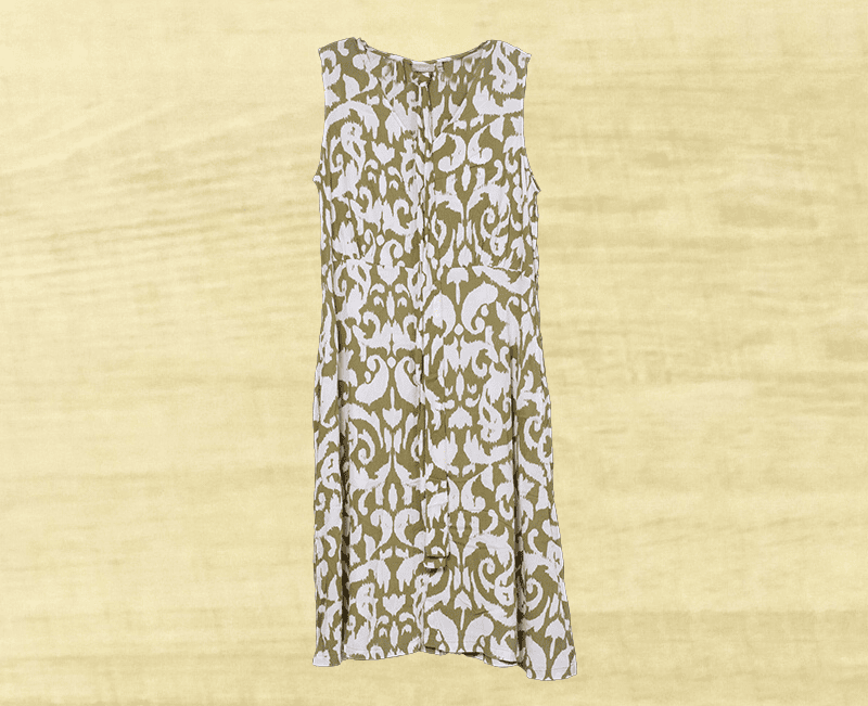 Ladies Woven Viscose Crinkle AOP Dress