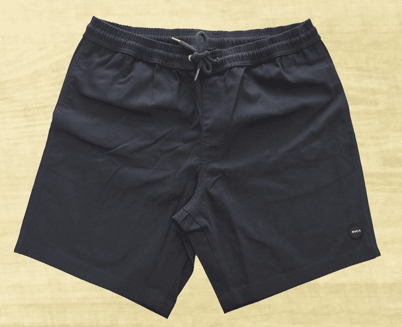 RVCA Mens Cotton-Lycra Twill Navy Shorts