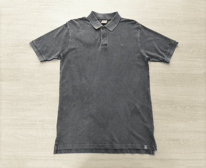 Mens Acidwash Pique Polo