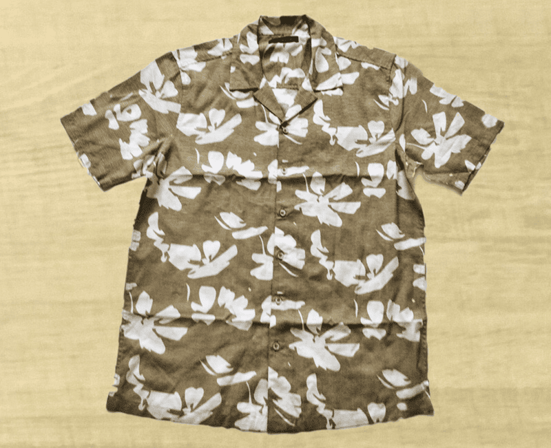 Mens Rayon Slub Printed