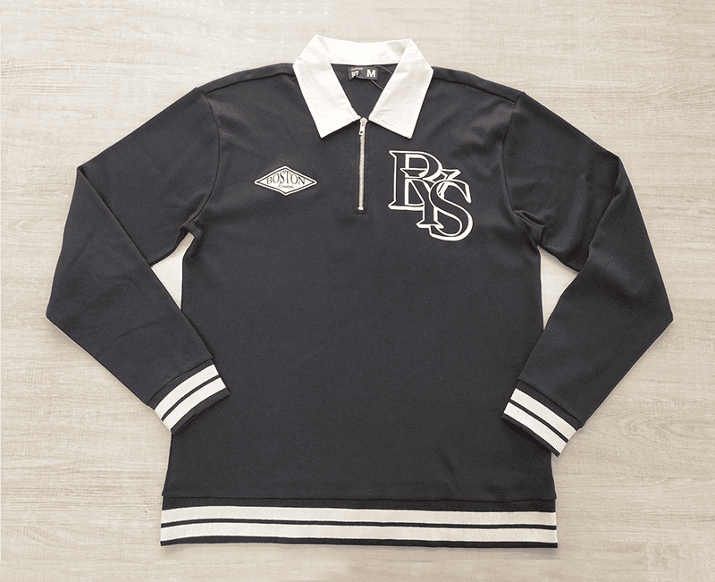 Mens Recycled Interlock Polo with Appliq