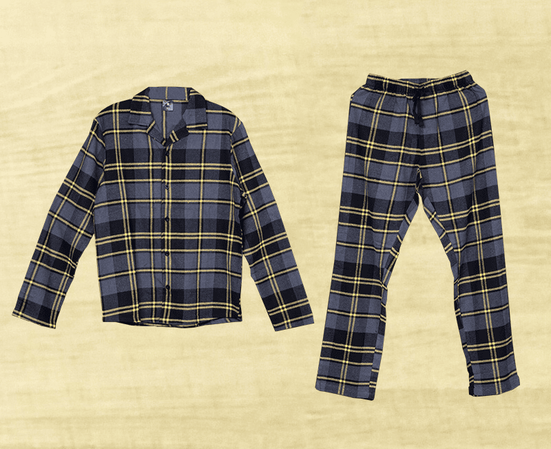 Mens Recycled Y-Dyed Woven Flannel PJ